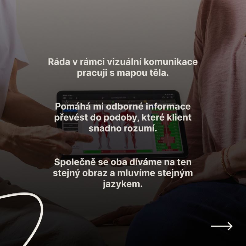 Snímek 4 karuselu LinkedIn příspěvku: Jak podle vás nejlépe překlenout komunikační bariéru mezi terapeutem a klientem?